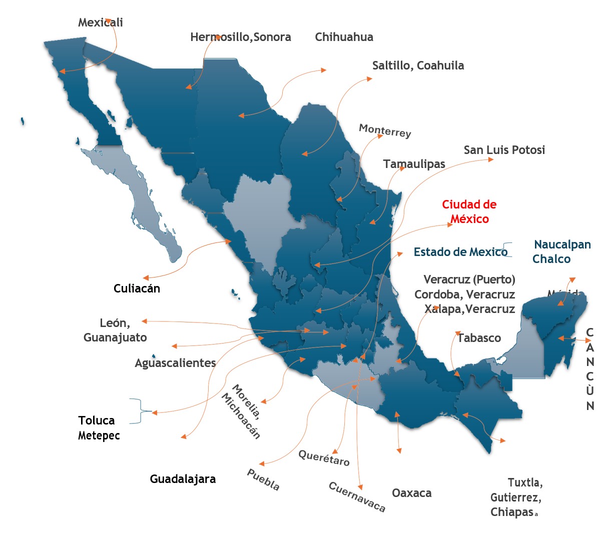 mapa cedes
